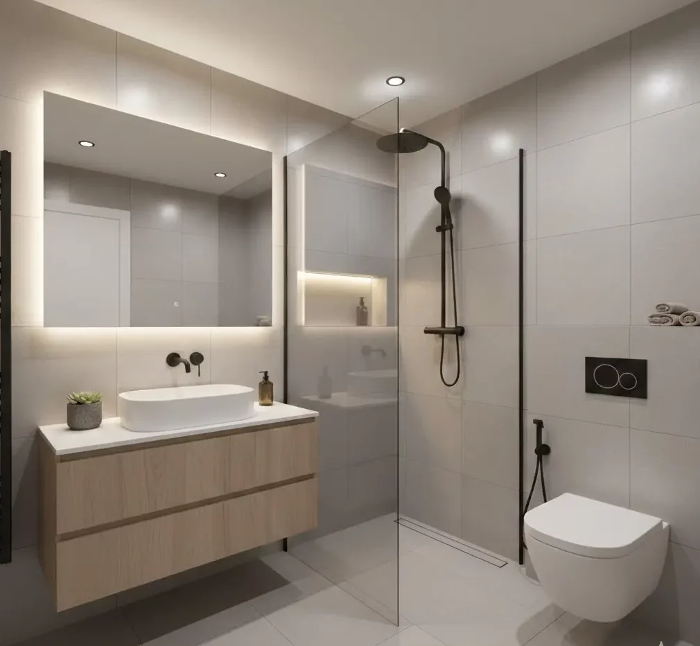 Modernes Badezimmer klein