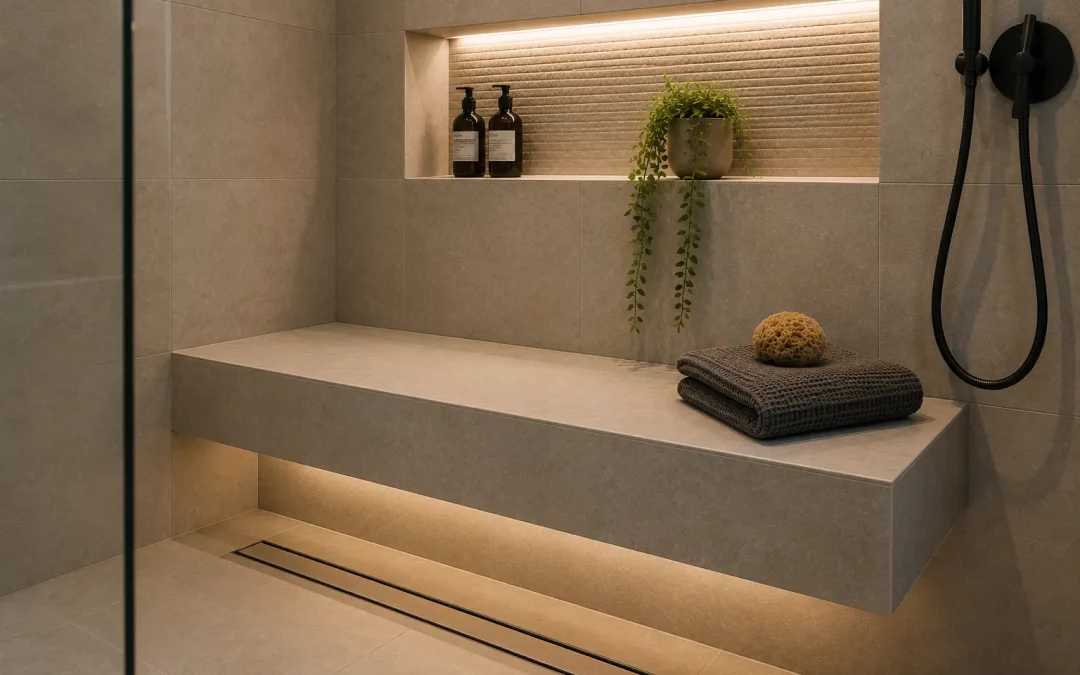 Diese 5 Gründe sprechen für eine Dusche mit Sitzbank bei der Badrenovierung